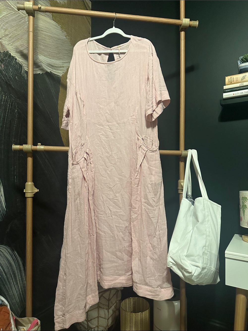 Oversized Free People Gauzy Maxi Dress - Picture 2 of 4